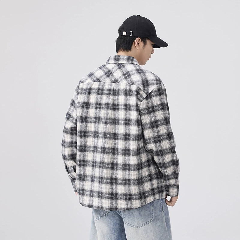 メンズ シャツ メンズ チェック柄シャツ 長袖 秋冬 カジュアル