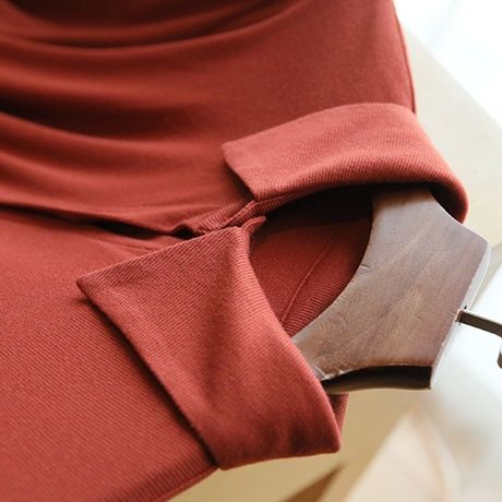  ゆったりシルエット長袖シャツワンピース