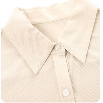 シャツワンピース 襟付き七分袖ゆったりシャツワンピース