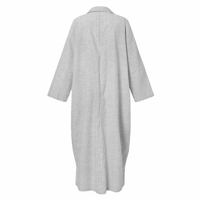 ドルマン長袖シャツワンピース