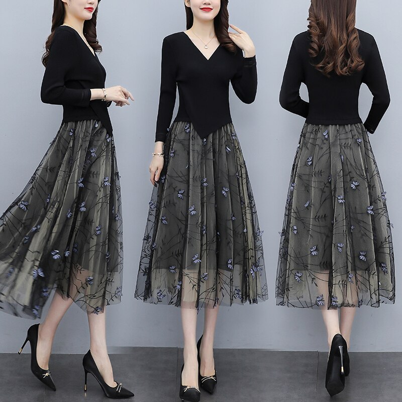 コットン長袖シャツワンピース レディースきれいめロング大きいサイズ着痩せ