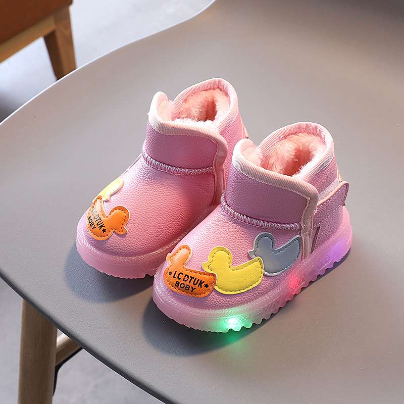 ファーストシューズ 光る足あと 赤ちゃんブーツ