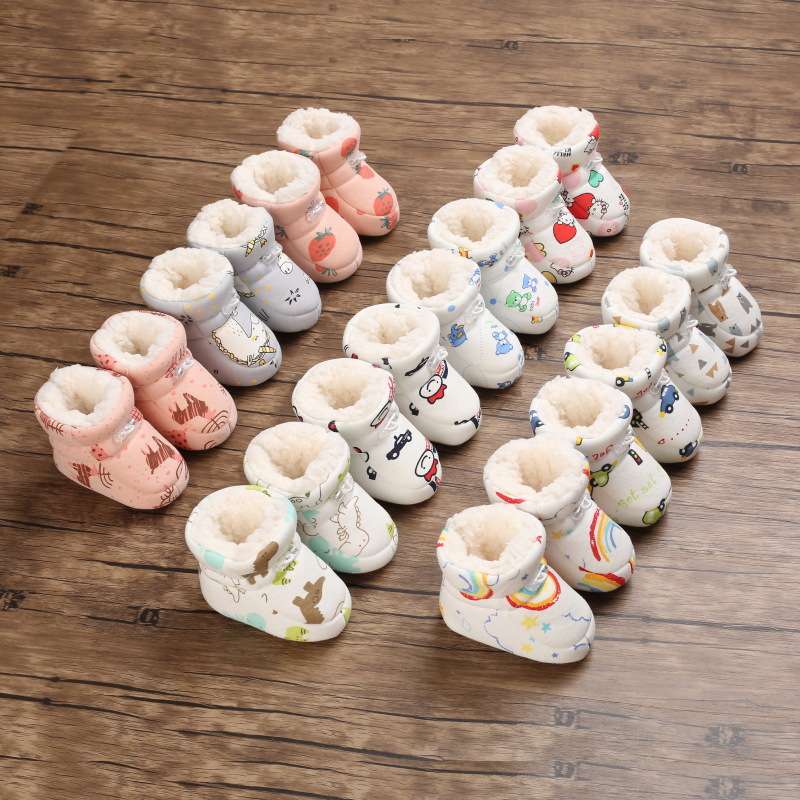 ファーストシューズ ふわもこ赤ちゃんファーストブーツ