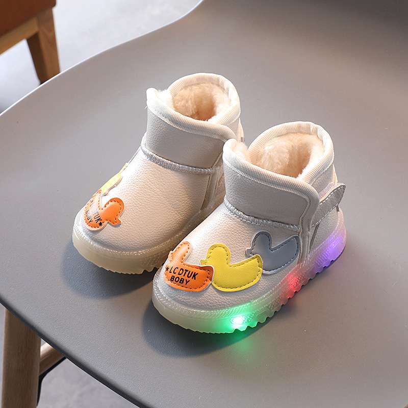 ファーストシューズ 光る足あと 赤ちゃんブーツ
