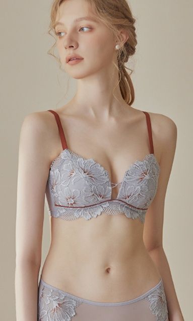 ショーツ ブラショーツセット 華麗レース花柄ブラレット