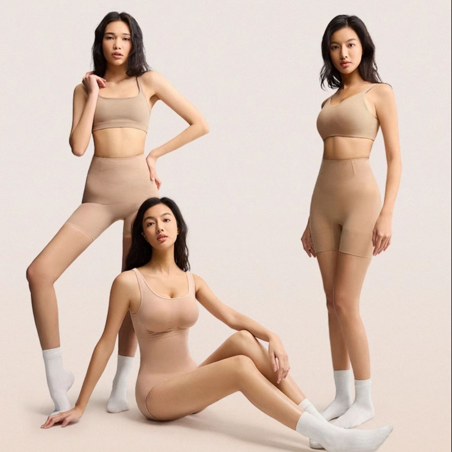 ショーツ シルエット整えるハイウエストガードル