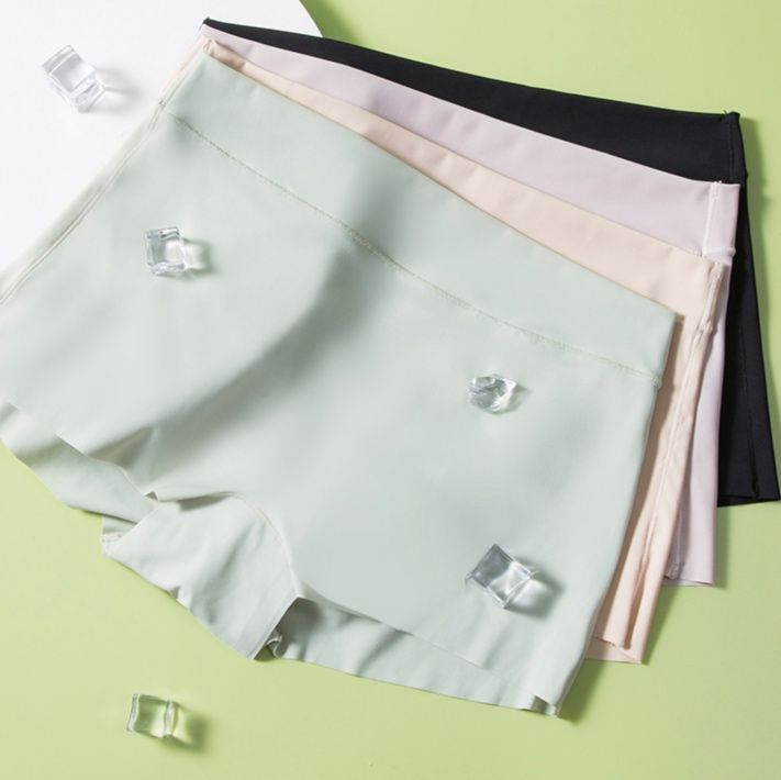 ショーツ アイスシルク シームレス ハイウエスト美体ショーツ