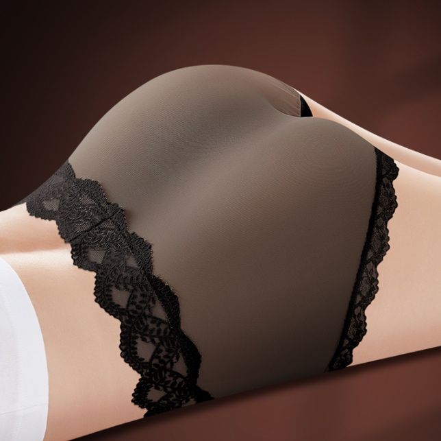 ショーツ 繊細花柄刺繍ハイウエスト補正ショーツ