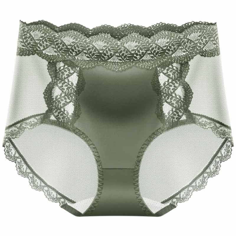 ショーツ 繊細花柄刺繍ハイウエスト補正ショーツ