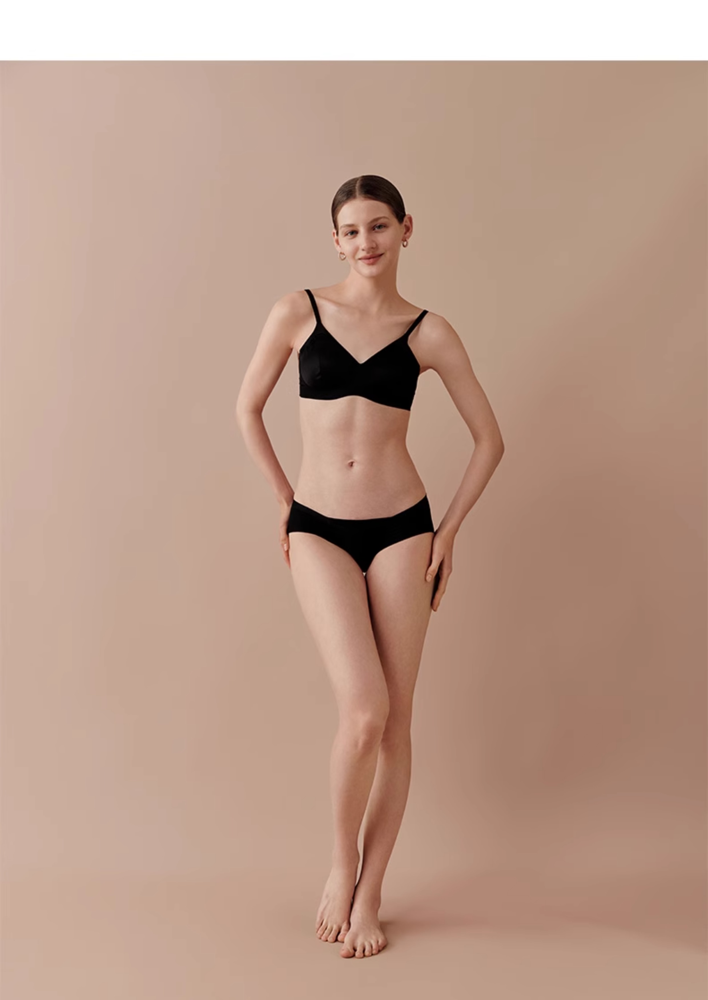ショーツ シンプル立体ブラ ショーツセット