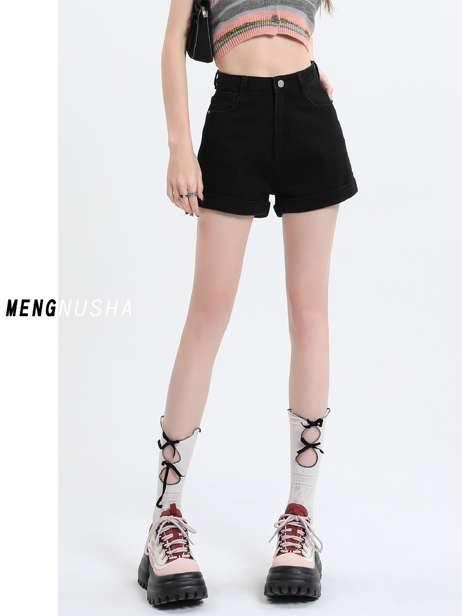 ショートパンツ ベーシックデニムショートパンツ