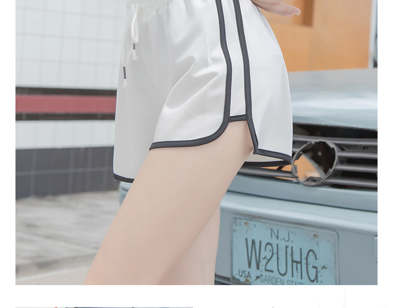 ドローストリング付き アスレチックショートパンツ