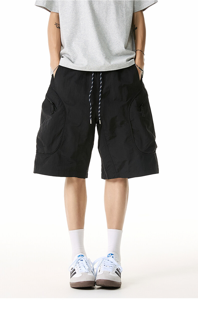 メンズ 作業着風 ショートパンツ 男女兼用 街系 春夏新作