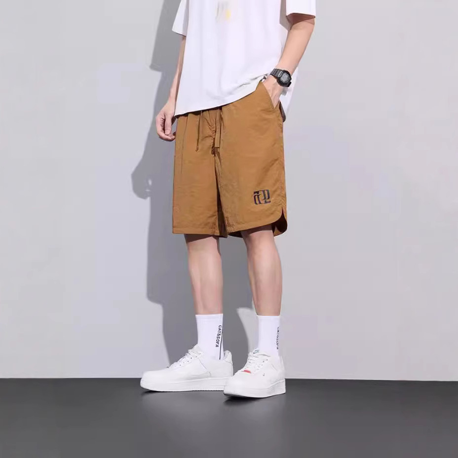 ショートパンツ リラックス紐付きハーフパンツ