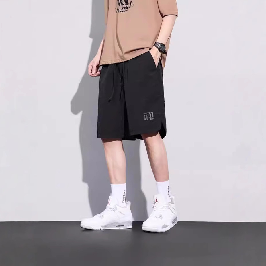 ショートパンツ リラックス紐付きハーフパンツ