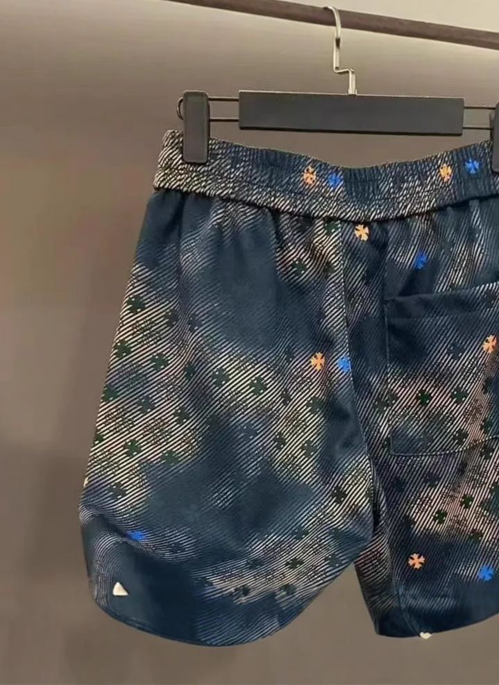 ショートパンツメンズ刺繍ワンポイント