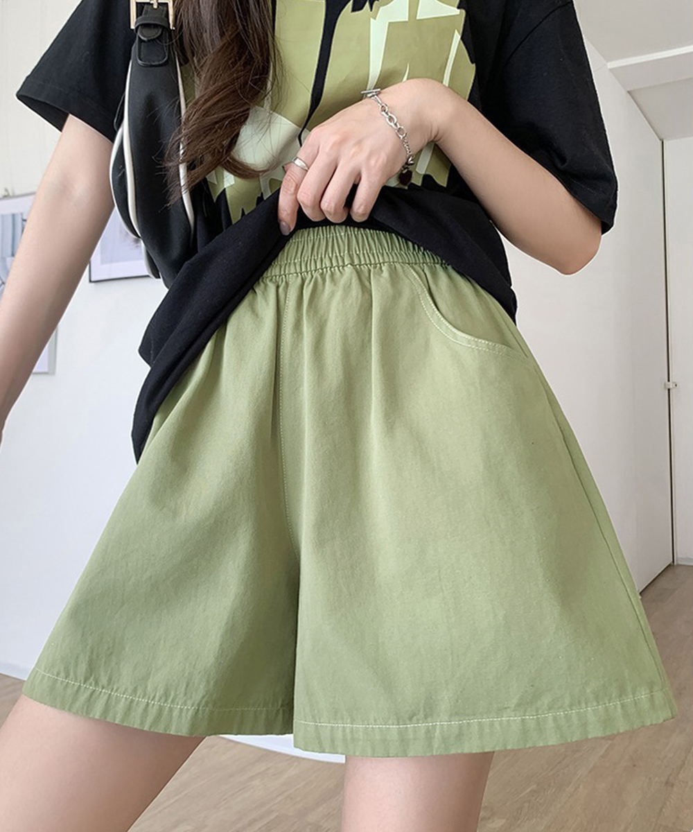 楽ちんワイドショートパンツ 