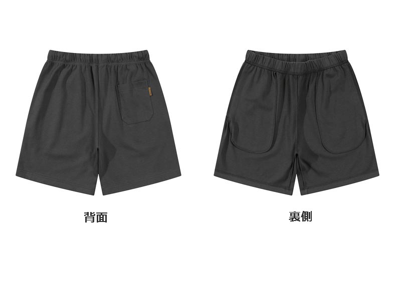 ショートパンツ メンズ 斜め織り 五分丈 無地 半ズボン 通気性抜群