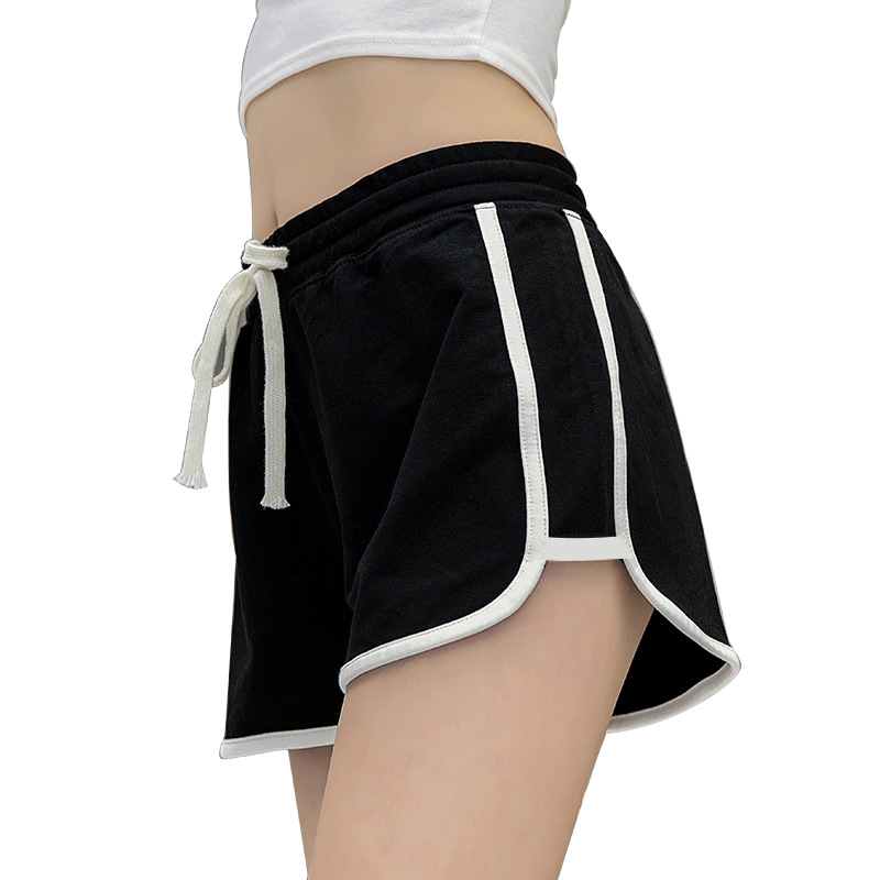 ドローストリング付き アスレチックショートパンツ