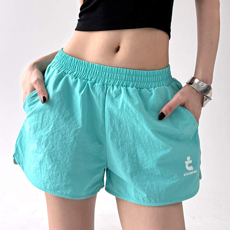 ショートパンツ シンプル軽量リラックスショートパンツ