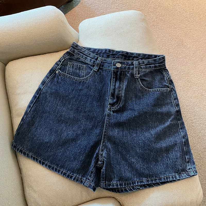 ゆるふわベルト付きデニムショートパンツ