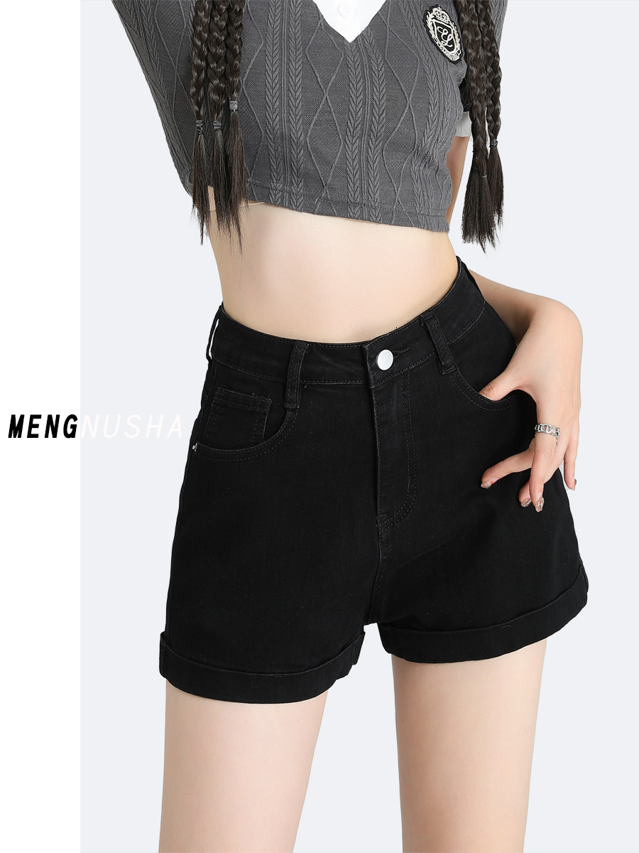 ショートパンツ ベーシックデニムショートパンツ