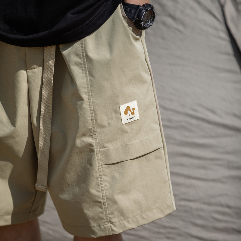 ショートパンツメンズアウトドア風カーゴポケット付き