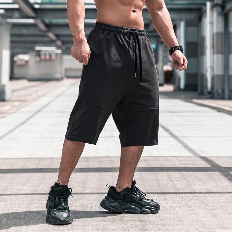 ショートパンツ ストレッチ機能付き七分丈リラックスパンツ