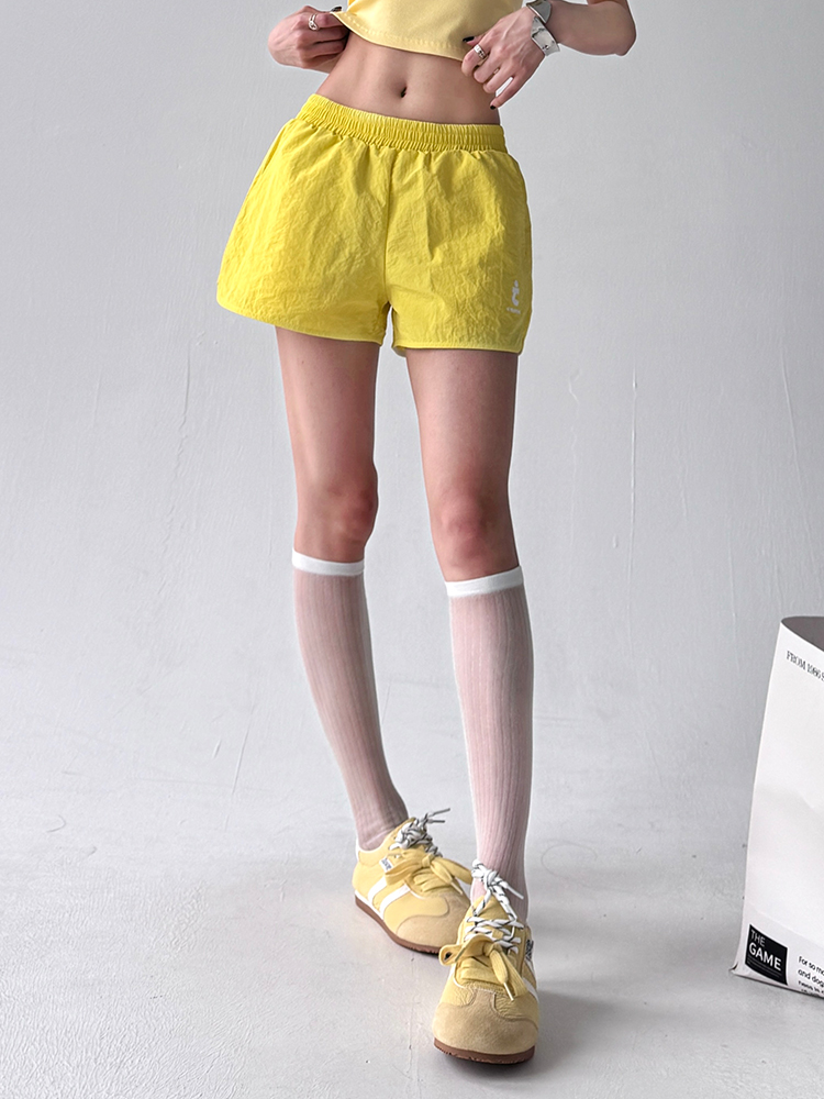 ショートパンツ シンプル軽量リラックスショートパンツ