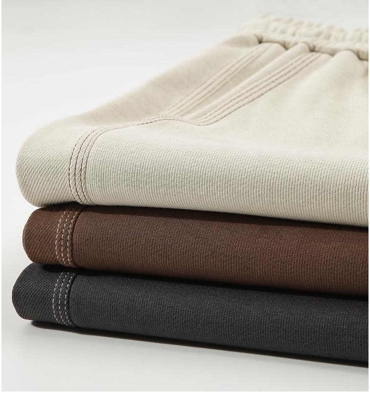 メンズ 配色ステッチ ショートパンツ 紐付き