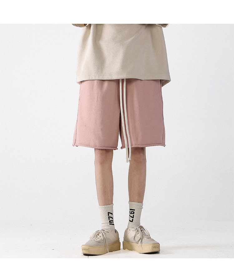リラックスドロスト裾切りっぱなしショートパンツ