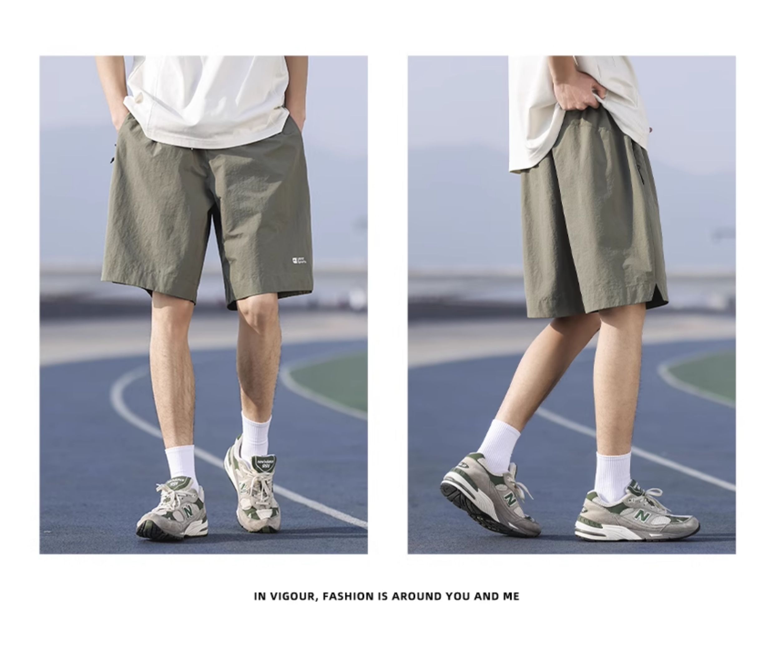 ショートパンツ スポーティ ドローコード ショートパンツ