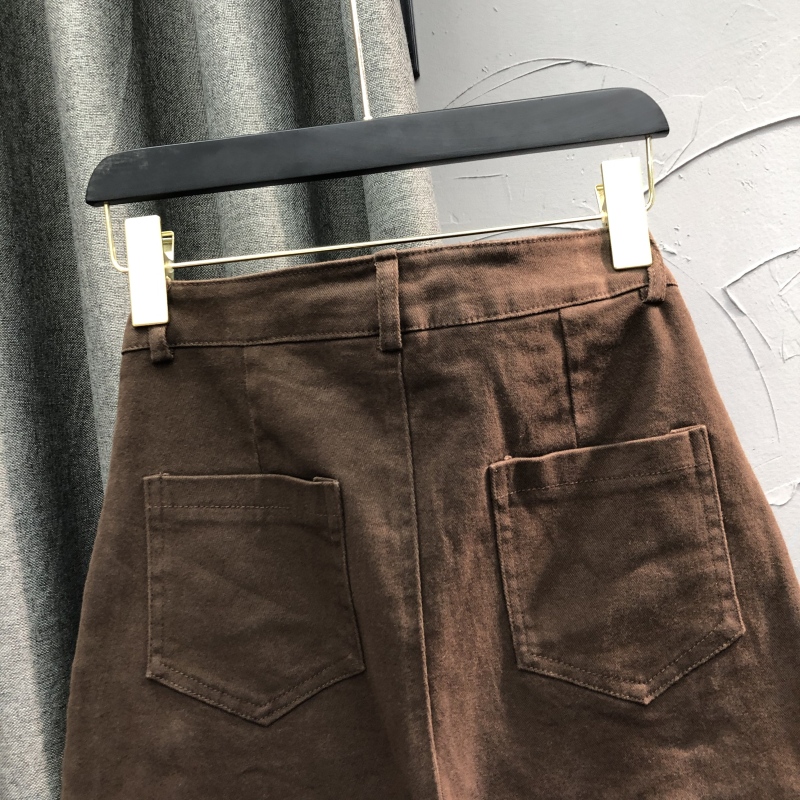 ショートパンツ デザインジッパー付きミニスカート風ショートパンツ