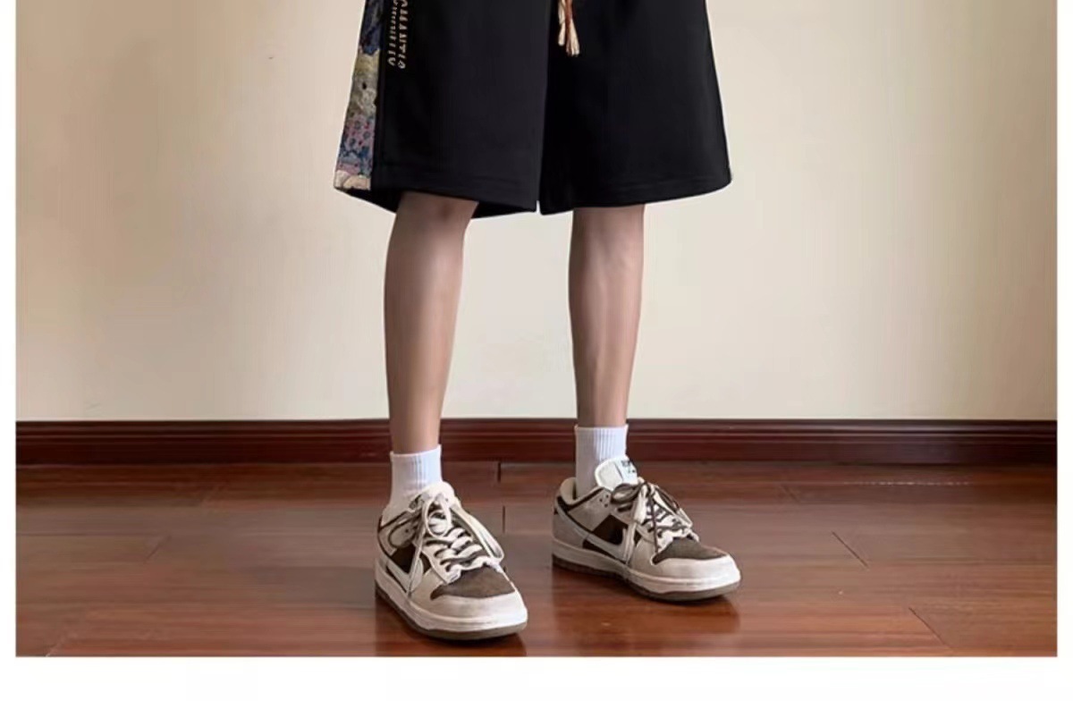 ショートパンツ 伝統模様サイド切替ショートパンツ
