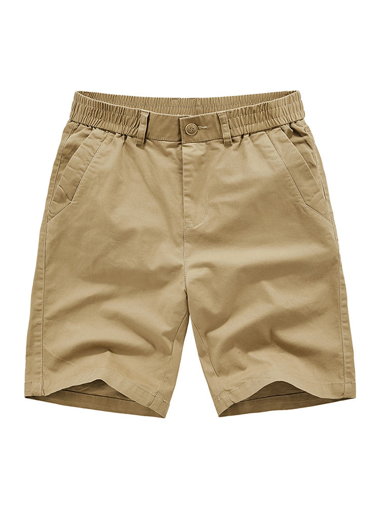 ショートパンツ 快適ストレッチウエストショートパンツ