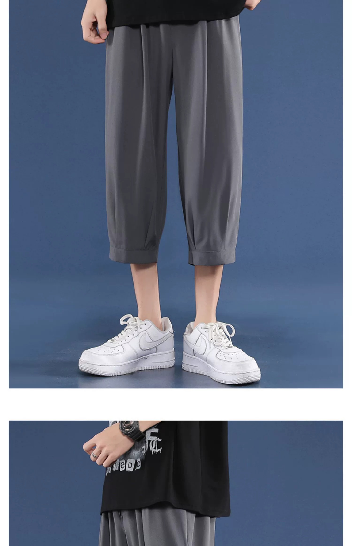 ショートパンツ ゆったりワイドクロップドパンツ