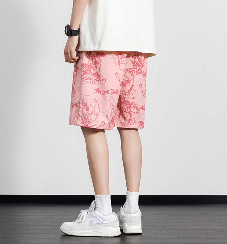 メンズ 海風柄 ショートパンツ 2025春夏新作 全5色