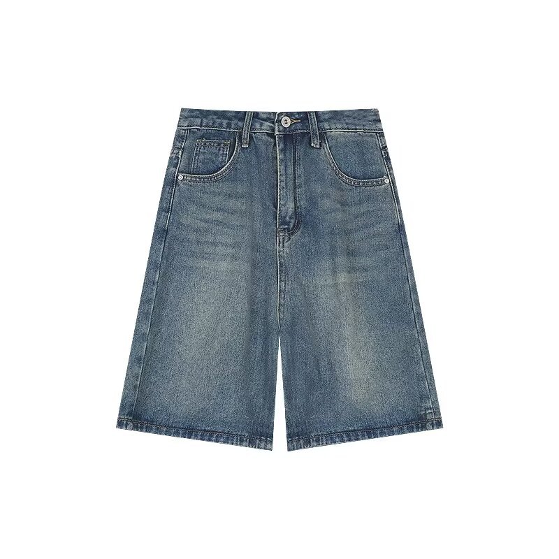 ショートパンツ ゆったりハーフデニムパンツ