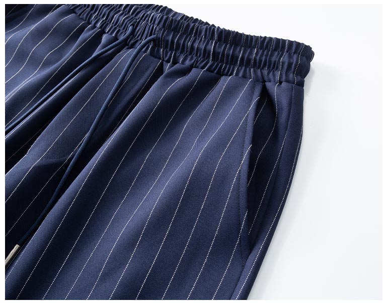 ショートパンツ メンズ 縦縞ハーフパンツ ゆったり夏用短パン