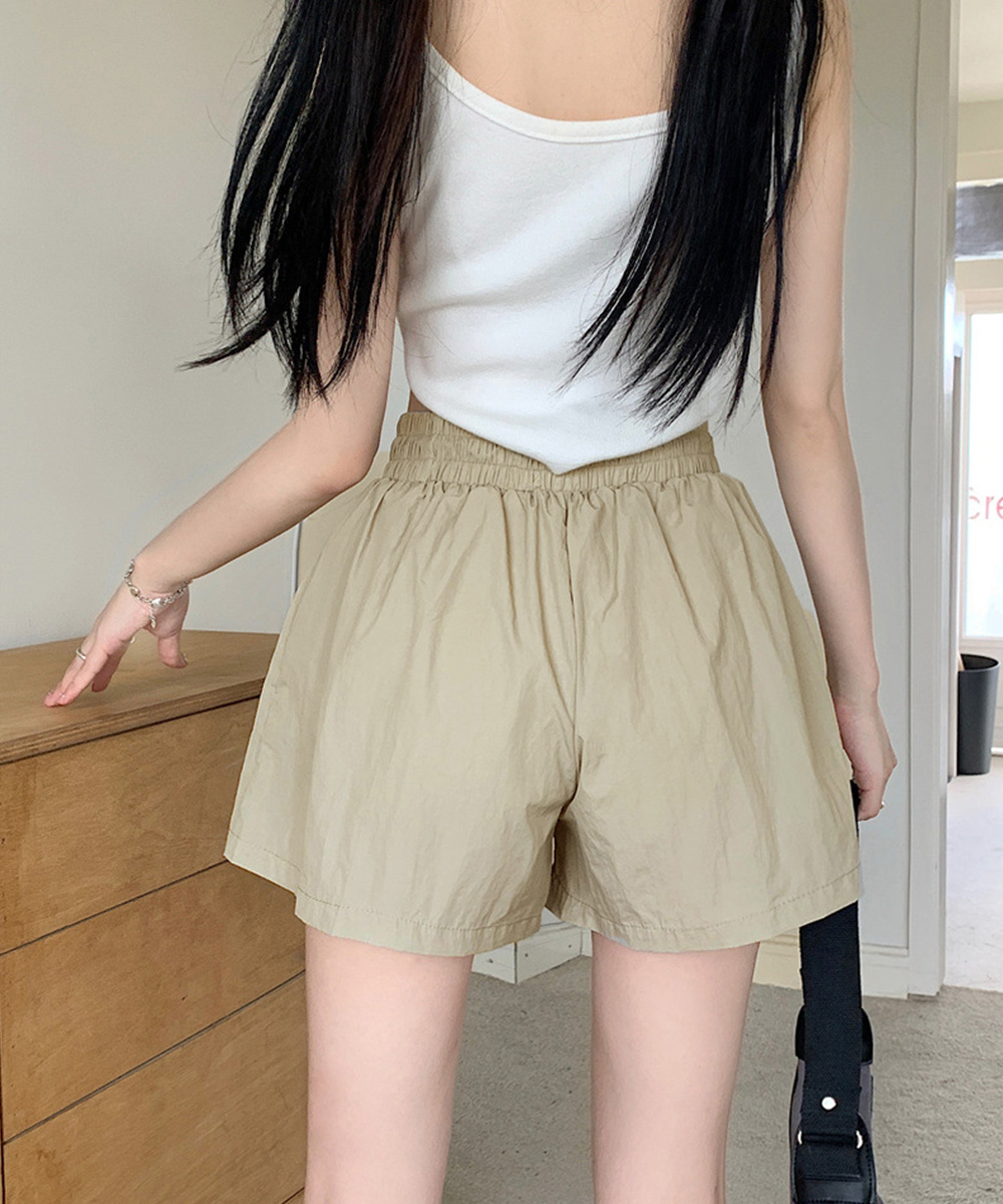 レディース 美脚ポケット付きカーゴショートパンツ 春夏