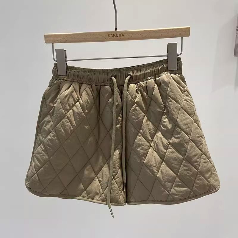 キルティング ドロスト ショートパンツ