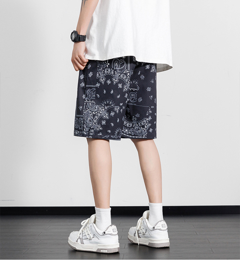 メンズ 海風柄 ショートパンツ 2025春夏新作 全5色