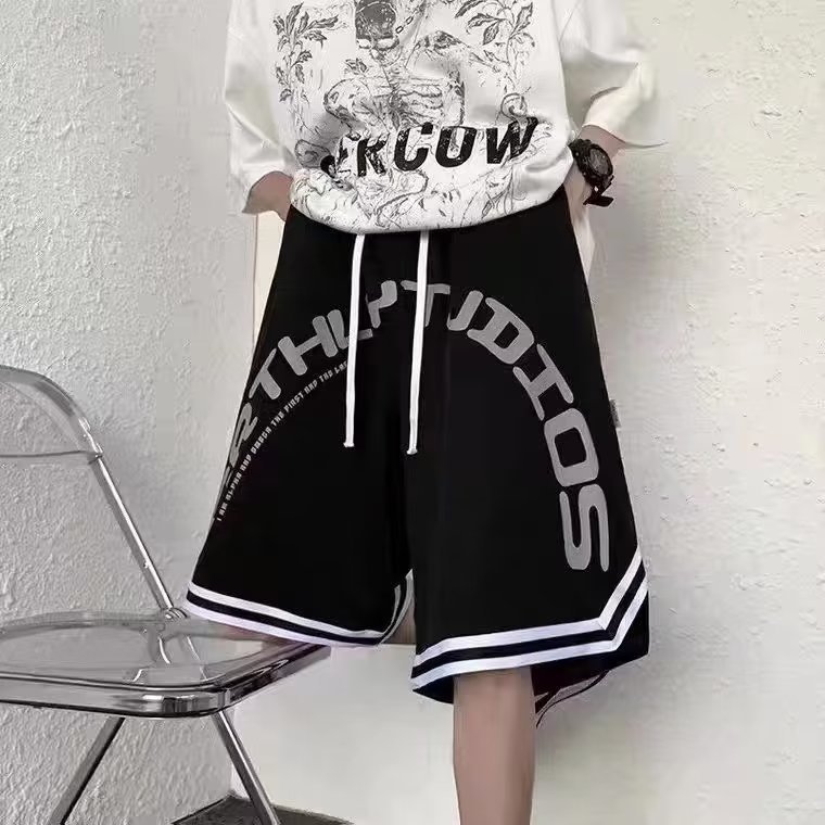 ショートパンツ アーバンストリート風バスケットパンツ