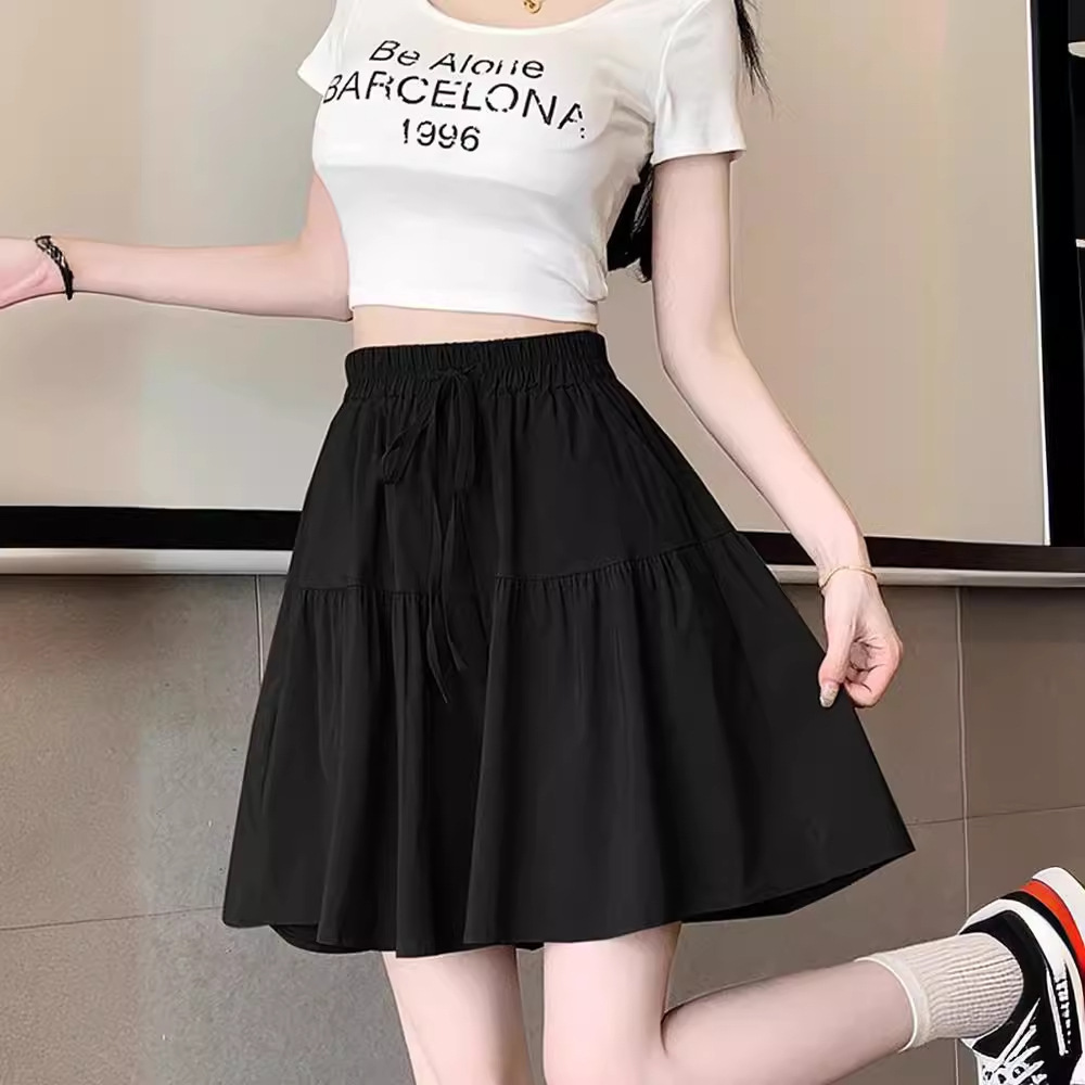 ショートパンツ ティアードフレアショートパンツ
