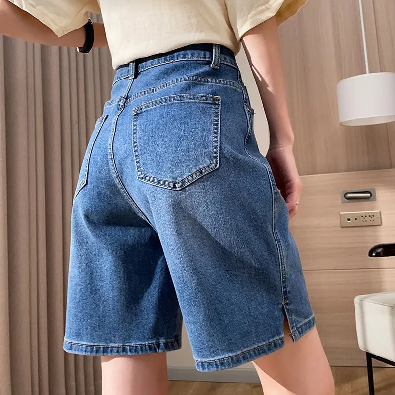 ゆったりデニムショートパンツ