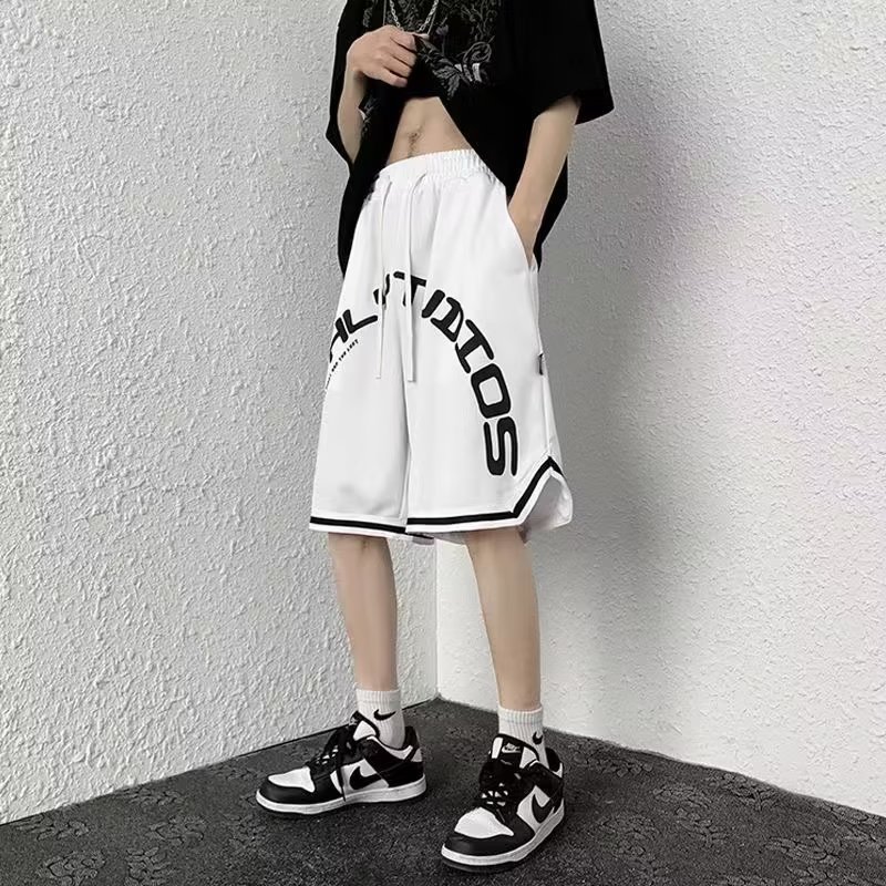 ショートパンツ アーバンストリート風バスケットパンツ