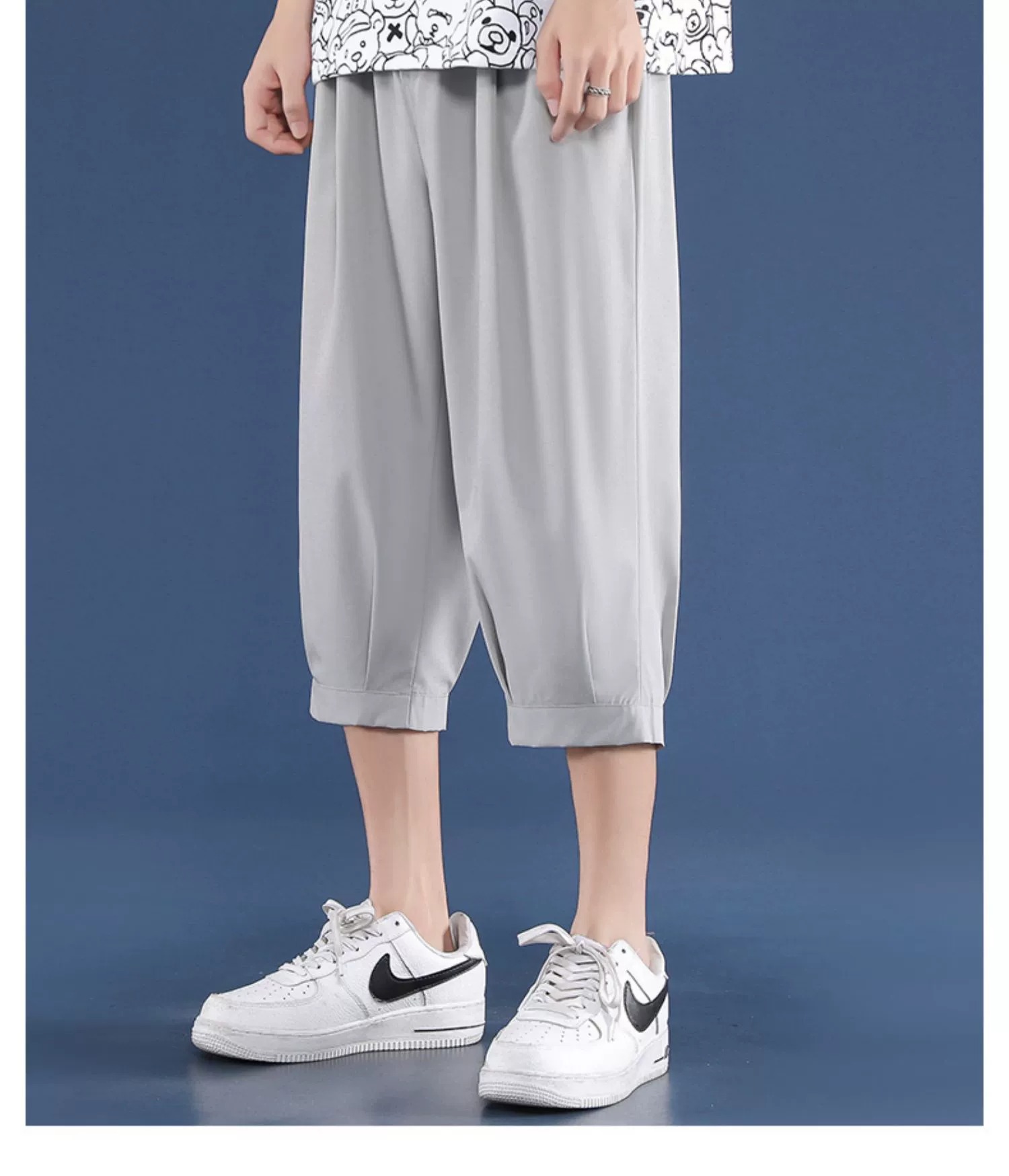 ショートパンツ ゆったりワイドクロップドパンツ