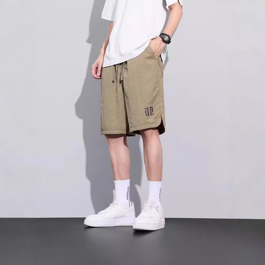 ショートパンツ リラックス紐付きハーフパンツ