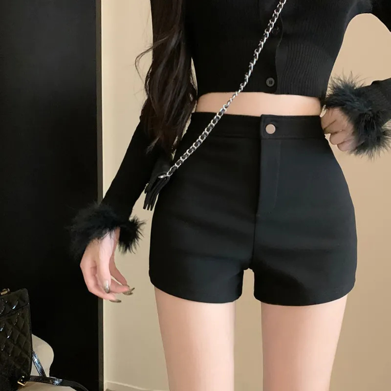 ハイウエストストレッチショートパンツ