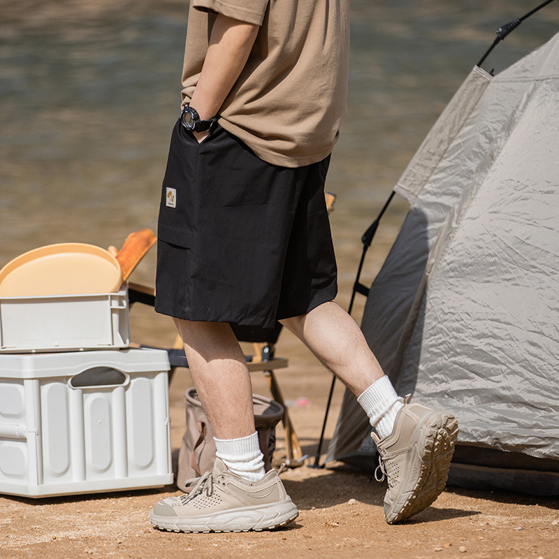 ショートパンツメンズアウトドア風カーゴポケット付き